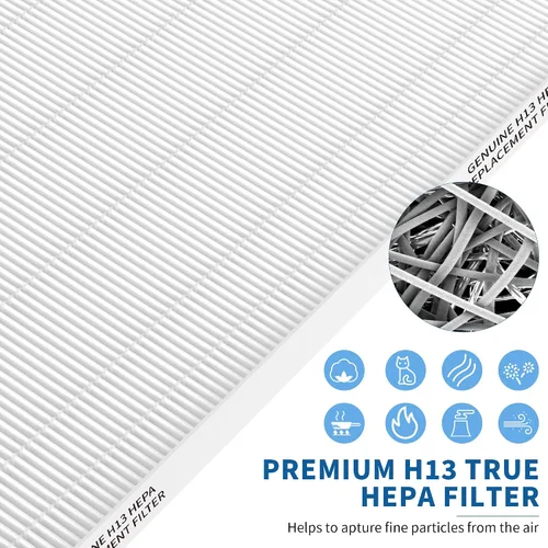 Vista 5 de Paquete de 2 filtros de repuesto para purificador de aire Aeramax 290 300 DX95 y HF-300 AP-300PH, parte # 9287201, 2 filtros principales + 6
