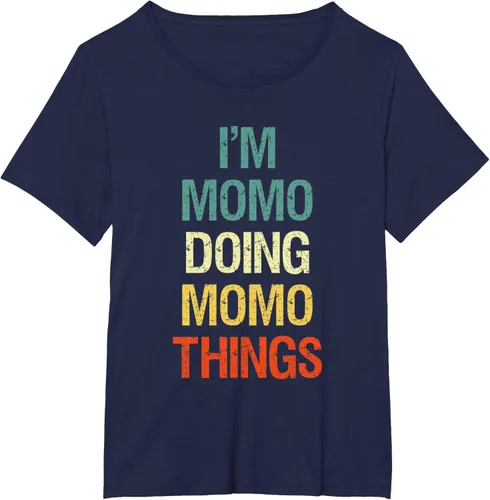 Vista 20 de I'M Momo Doing Momo Things - Camiseta de regalo con nombre personalizado, Negro, S