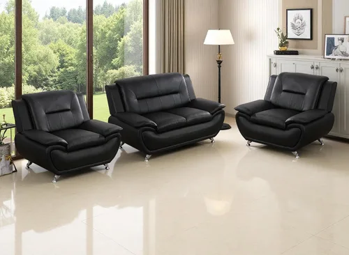 Vista 11 de Sofás de cuero, juego de sofás de sala, sofá para dormitorio, apartamento, juegos de muebles de sala de estar de cuero