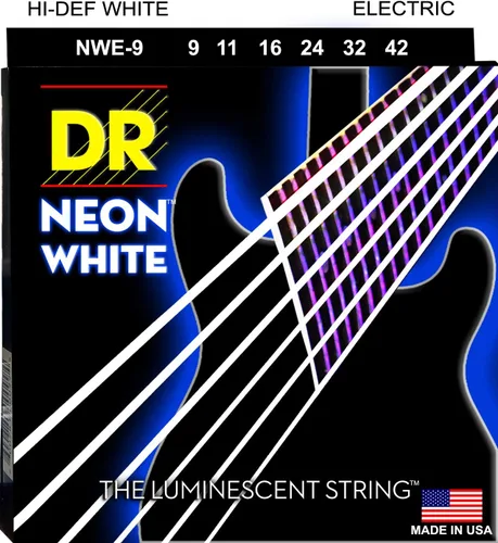Vista 37 de DR Strings NBE-9 - Cuerdas para guitarra eléctrica de color azul neón de alta definición, cuerda ligera, 9-42