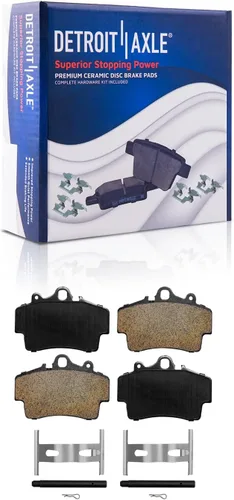 Vista 65 de Detroit Axle - Kit de freno delantero para Dodge Ram 1500 Durango Dakota Chrysler Aspen Dakota Driver Side Disco Freno Pinza de freno de cerámica