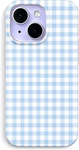 Vista 18 de J.west Funda para iPhone 13 de 6.1 pulgadas, linda funda de teléfono con lunares, TPU suave, delgada, a prueba de golpes, para mujeres y niñas, azul