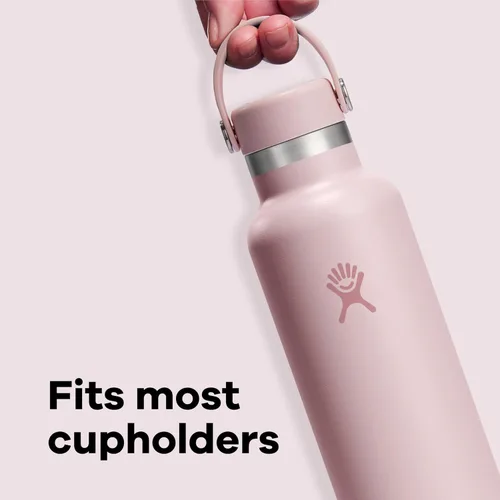 Vista 4 de Hydro Flask Botella de agua de acero inoxidable aislada, antiderrames Índigo