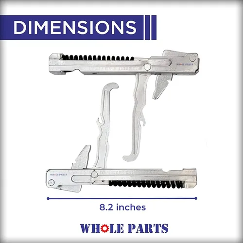Vista 2 de Whole Parts DCS - Bisagra para puerta de horno de pared de 30 pulgadas (2 piezas) – Parte # 211344 – Compatible con Fisher & Paykel – Metal