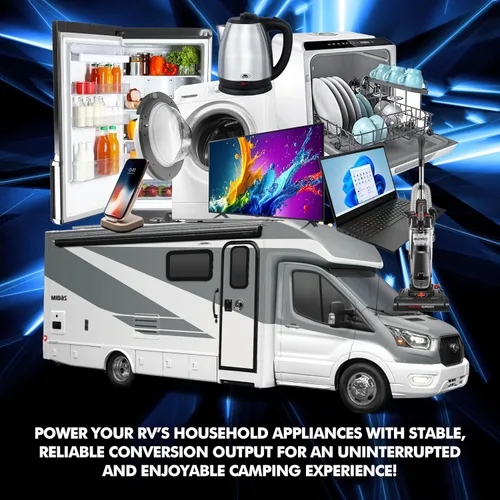 Vista 6 de PowerMax PM3-55 Cargador convertidor de potencia RV – 110 VCA a 12 voltios, fuente de alimentación de conmutación regulada universal, serie PM3