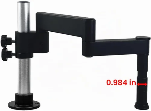 Vista 3 de Soporte para microscopio de brazo articulado, abrazadera universal giratoria 360, para microscopio trinocular estéreo, cámara HDMI, teléfono