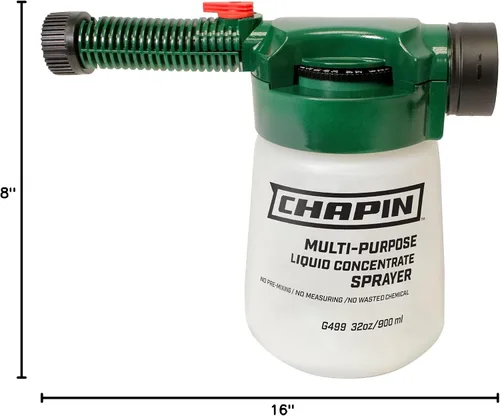 Vista 5 de Chapin G499 Select-N-Spray Pulverizador de Extremo de Manguera con Dial de Velocidad Ajustable Sin Premezcla