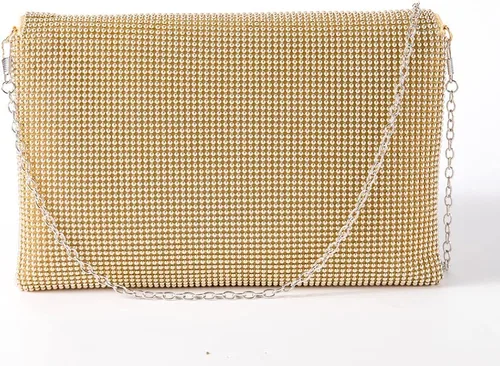 Vista 2 de AZWBAG Bolso de noche para mujer con diamantes de imitación brillantes