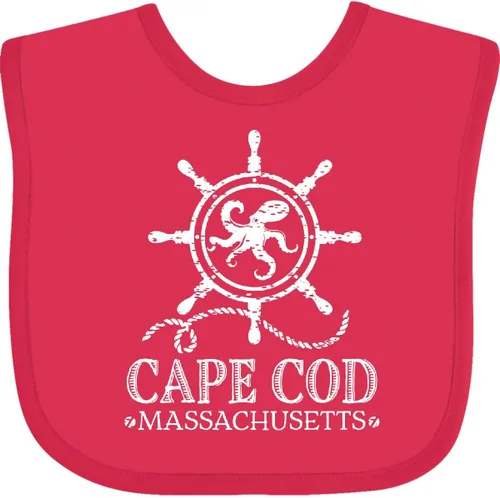 Vista 6 de inktastic Cape Cod Massachusetts - Babero náutico para bebé