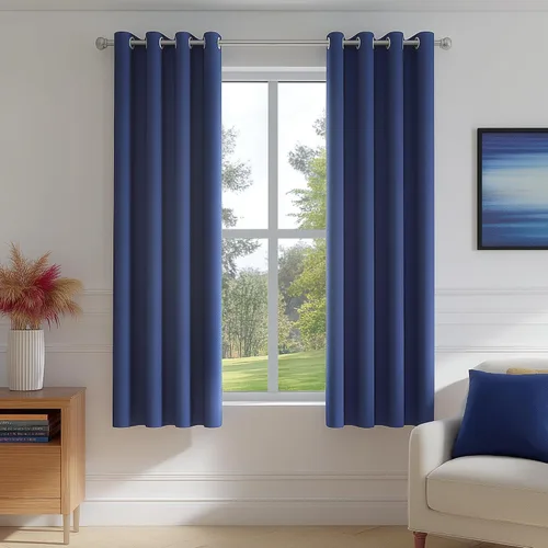 Vista 54 de FMFUNCTEX - Cortinas 100% opacas color beige de 40 x 63 pulgadas para dormitorio, 2 paneles Black out Drapes, Thermal Insulated Noise Reducing