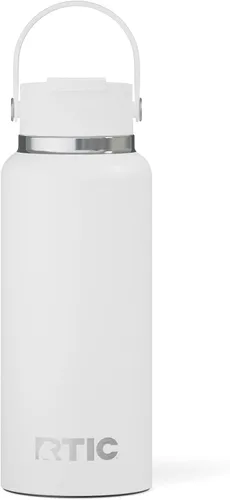 Vista 9 de RTIC - Botella de agua Outback de 32 oz (1 L), con revestimiento de cerámica, aislada, de acero inoxidable, doble pared con aislamiento al vacío