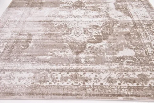 Vista 95 de Unique Loom Colección Sofia - Alfombra de área Salle Garnier (7' 1" x 10' Rectángulo, Borgoña/ Marfil)