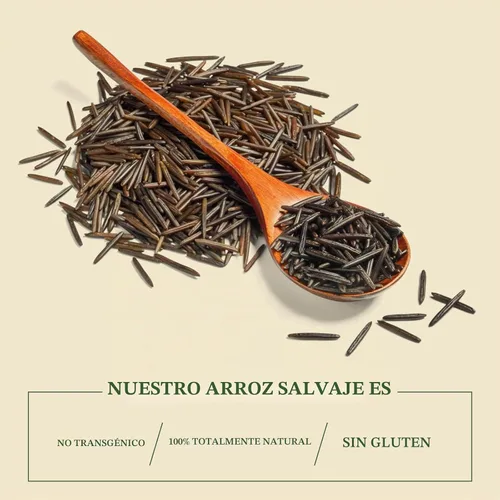 Vista 6 de Arroz salvaje Minnesota 100% natural sin OMG, 15 onzas