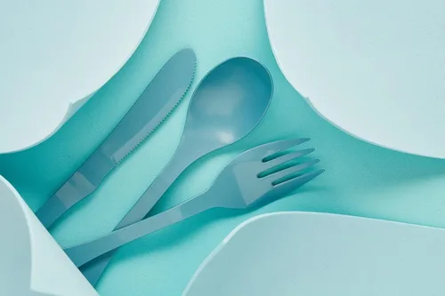 Vista 2 de Knork Juego de cubiertos reutilizables biodegradables ecológicos