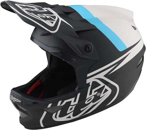 Vista 7 de Troy Lee Designs Adulto Downhill Bicicleta de montaña BMX Casco de fibra D3 Anarchy de cara completa