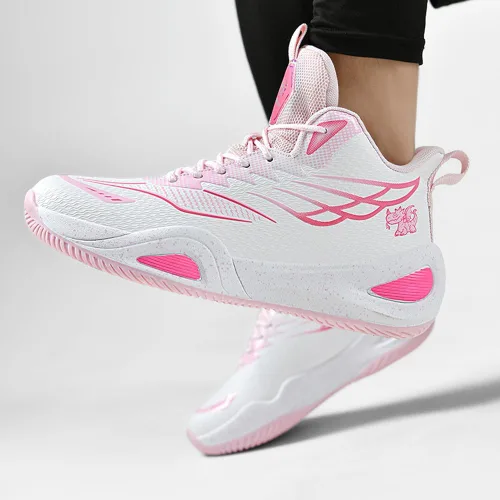 Vista 6 de NCNDB Tenis de baloncesto unisex transpirables para correr, a la moda, antideslizantes, acolchados, para correr, caminar, entrenar
