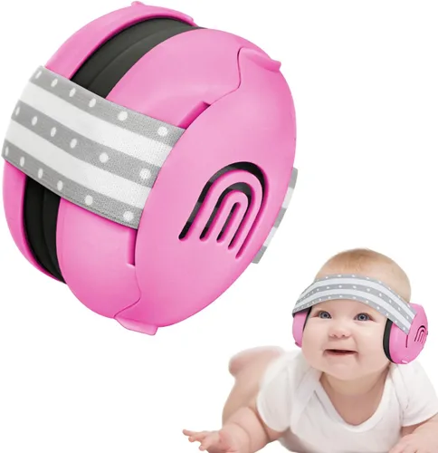 Vista 14 de Orejeras para bebés con protección contra el ruido para bebés de hasta 36 meses Blanco