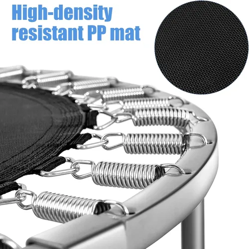 Vista 3 de Goplus Mini trampolín plegable, 36 pulgadas/38 pulgadas, rebotador de fitness plegable para adultos, trampolín de ejercicio portátil