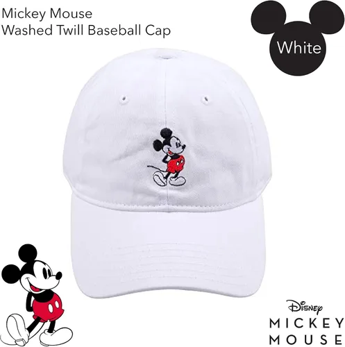 Vista 2 de Disney Mickey Mouse Embroidered Cotton Adjustable Dad Hat with Curved Brim