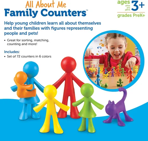 Vista 6 de Contadores familiares de "All About Me" de Learning Resources.