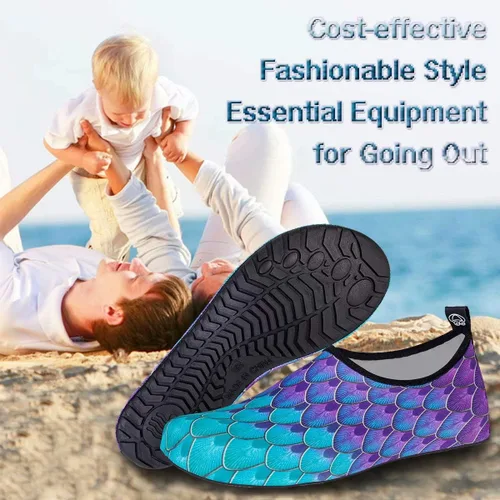 Vista 6 de YALOX - Zapatos acuáticos, de secado rápido, sensación de pies descalzos, para mujer y hombre calcetines acuáticos para exterior, playa, natación