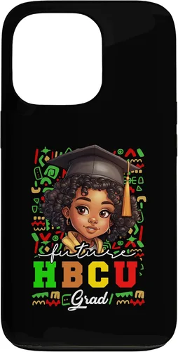 Vista 10 de Future HBCU Grad Black Girl Kids Graduation HBCU College Case for iPhone 16