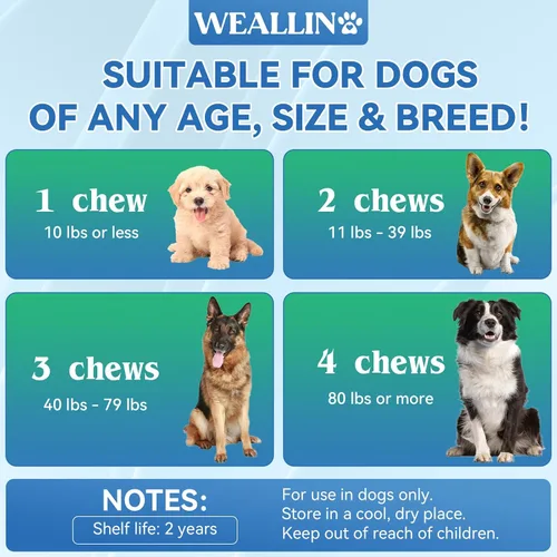 Vista 9 de Vitaminas y suplementos para perros con probióticos de glucosamina 200ct de pollo