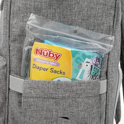 Vista 4 de Nuby Bolsas desechables para pañales, aroma fresco de polvo para bebé, paquete de 2 (50 unidades cada paquete)
