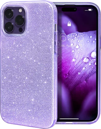Vista 27 de MILPROX Funda compatible con iPhone 13 (2021), carcasa de gel de goma brillante con purpurina de 3 capas a prueba de golpes para iPhone 13 de 6.1