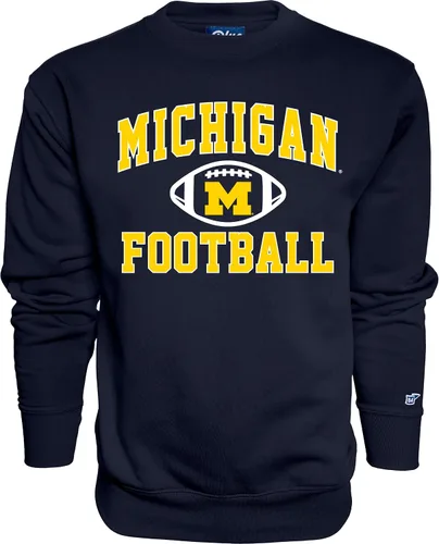Vista 8 de Blue 84 NCAA sudadera de cuello redondo para hombre, color del equipo de fútbol