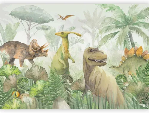 Vista 17 de artgeist Mural de pared Dinosaurios 79 x 55 pulgadas - Papel tapiz no tejido XXL Decoración de pared de forro polar Impresión fotográfica Diseño