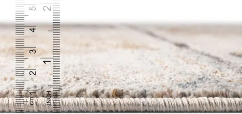 Vista 2 de Unique Loom Eco Southwestern Collection - Alfombra rectangular de 2 pies x 3 pies, color marfil y negro