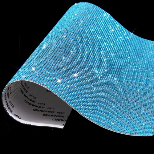 Vista 14 de Hojas de Rhinestone Brillante (Bling), Calcomanías de Rhinestone con Purpurina Autoadhesivas para Manualidades DIY, Hoja de Gemas para Decoración