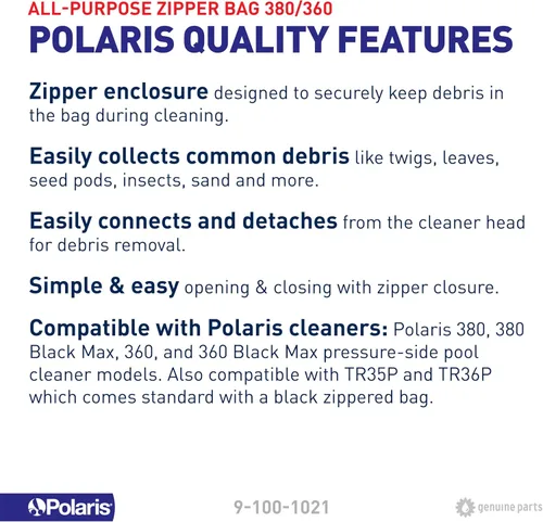 Vista 4 de Zodiac Polaris 360 380 - Bolsa multiusos
