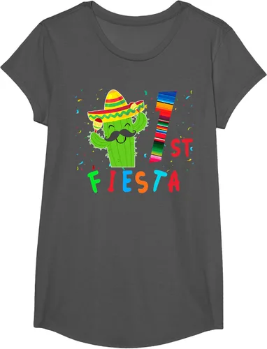 Vista 32 de Camiseta mexicana para fiesta temática de cumpleaños a juego, Negro, S