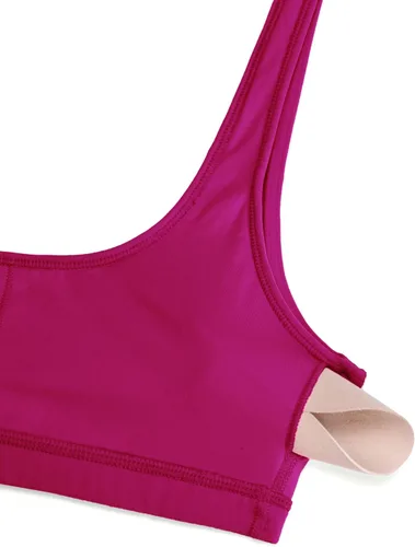 Vista 51 de CRZ YOGA Butterluxe - Mini brasier para mujer, cuello redondo, de bajo impacto, inalámbrico, deportivo, yoga, acolchado, para entrenamiento