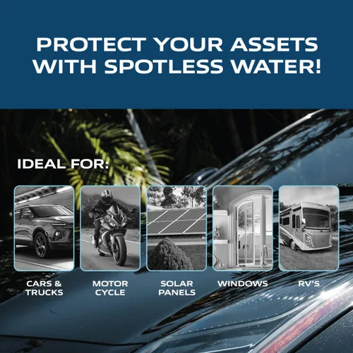 Vista 4 de Spotless Water Systems - DIW-10, ventana simple, panel solar, RV y sistema de lavado de autos, funciona para todos los vehículos, motocicletas