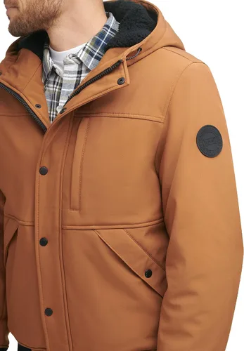 Vista 5 de Levi's Chaqueta bomber con capucha y forro de sherpa suave para hombre