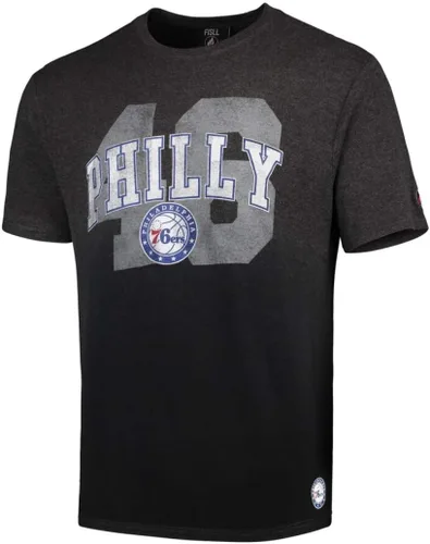 Vista 4 de FISLL NBA - Camiseta jaspeada para hombre, diseño de teñido por inmersión