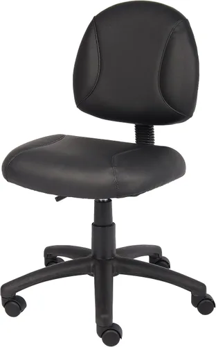 Vista 5 de Boss Office Products Silla de trabajo de postura, sin brazos, color negro