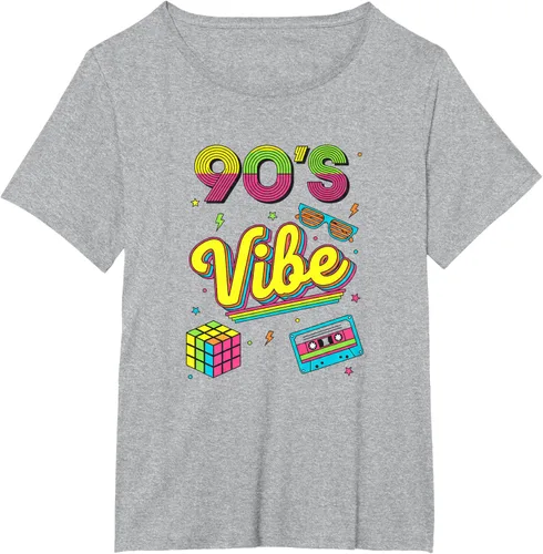 Vista 93 de 90s Nostalgia Retro Apparel - 90'S Vibe Retro T-Shirt Negro