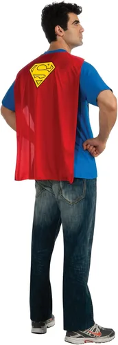 Vista 2 de Playera con capa disfraz de Superman DC Comics
