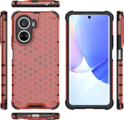 Vista 105 de Pzwoxukhov Funda compatible con Huawei Nova 3i, compatible con Huawei P Smart+ 2018 Honeycomb Anti-Drop Shock-Absorbing Case Negro