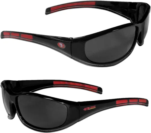 Vista 3 de Siskiyou NFL mens Wrap Negro y rojo