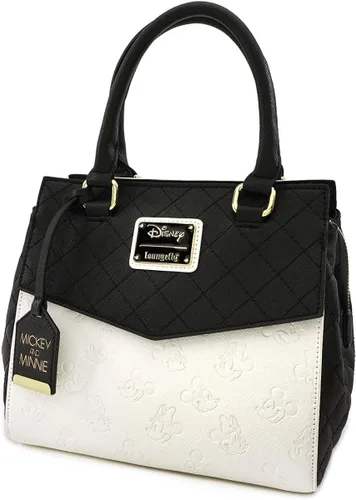 Vista 3 de Loungefly Disney Mickey Minnie Mouse - Bolso de mano de piel sintética