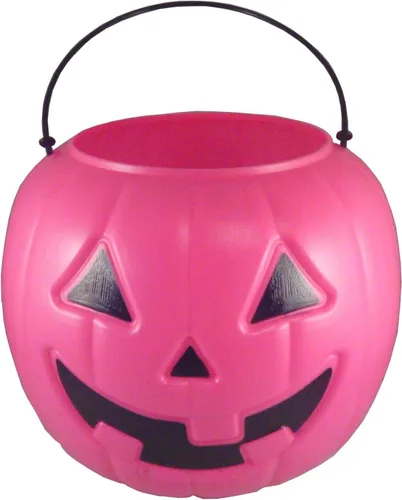 Vista 4 de Balde de caramelos con forma de Calabaza de Halloween., Azul