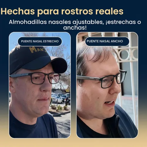 Vista 4 de Lentes inteligentes AI, audio Bluetooth de oído abierto, grabación de voz, traducción en tiempo real, transcripción de reuniones, marco de titanio