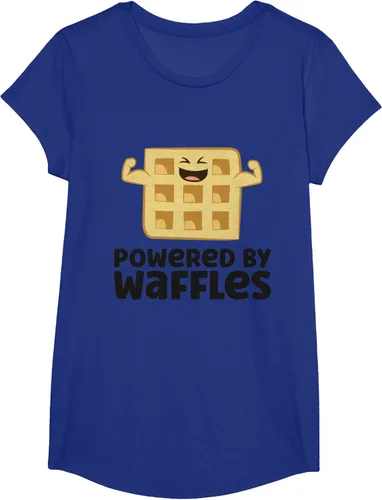 Vista 29 de Camiseta de gofres para el desayuno con diseño de gofres, Blanco, S