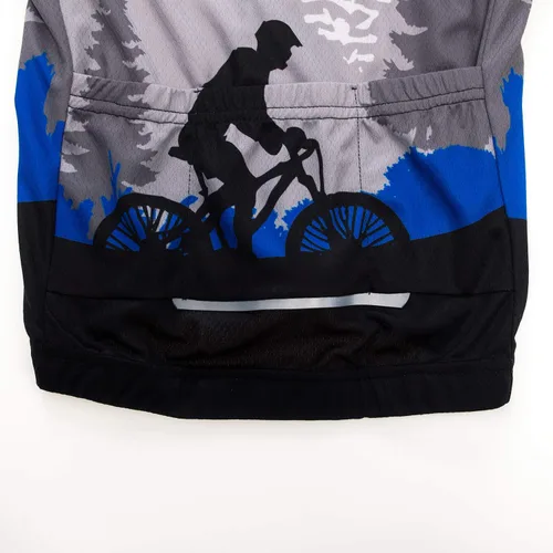 Vista 5 de Conjunto de camiseta de ciclismo para niños, camiseta de manga corta para niños y niñas, camisetas de dibujos animados de secado rápido S-XXL
