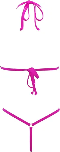 Vista 2 de SHERRYLO Micro Bikini Extreme Exotic Traje de baño G String Tanga Bottom Sexy Slutty Mini Bikinis Traje de baño de dos piezas para mujer
